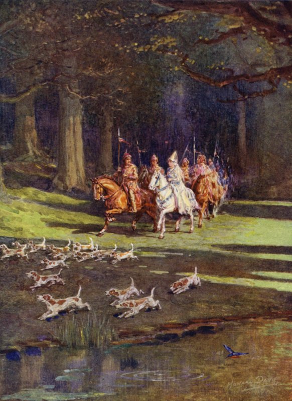 Het hele gezelschap vertrok naar het bos door Howard Davie