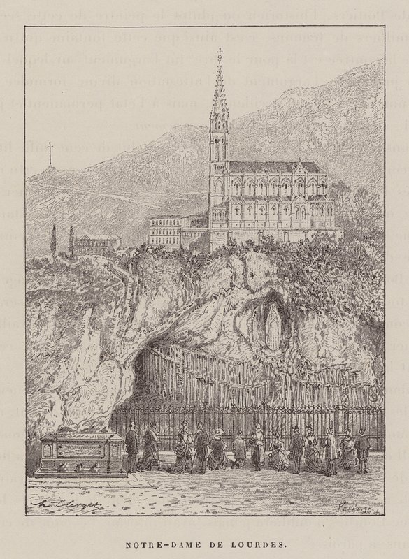 Notre-Dame De Lourdes door Hubert Clerget