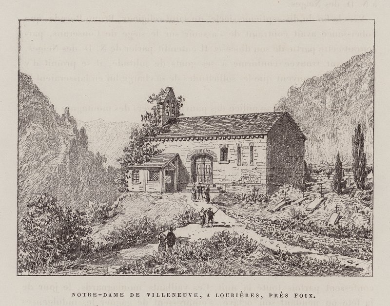 Notre-Dame De Villeneuve, A Lourieres, Pres Foix door Hubert Clerget