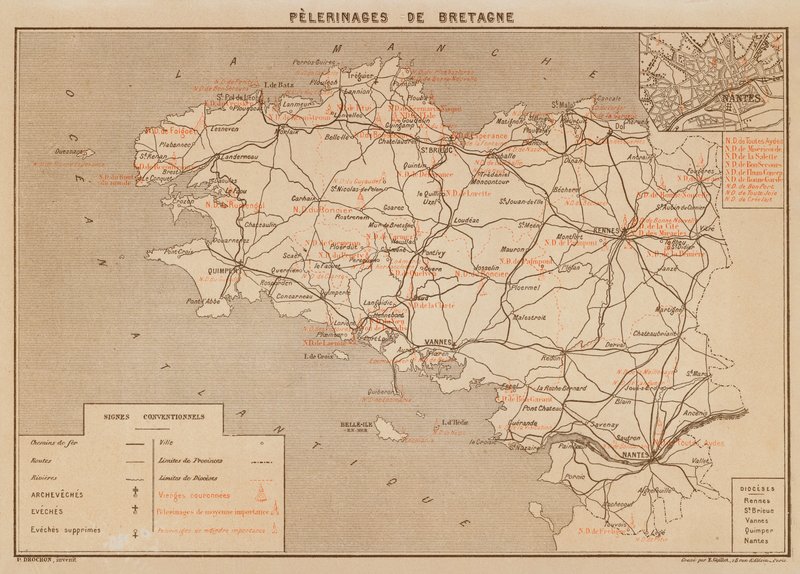 Pelgrimstochten van Bretagne door Hubert Clerget