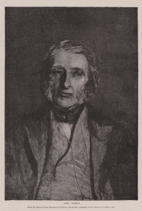 John Ruskin door Hubert von Herkomer