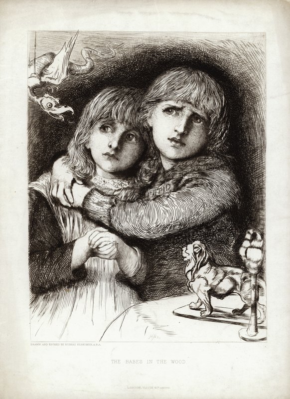 De Kinderen in het Bos door Hubert von Herkomer
