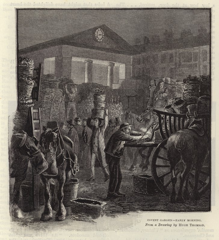 Covent Garden - vroege ochtend door Hugh Thomson