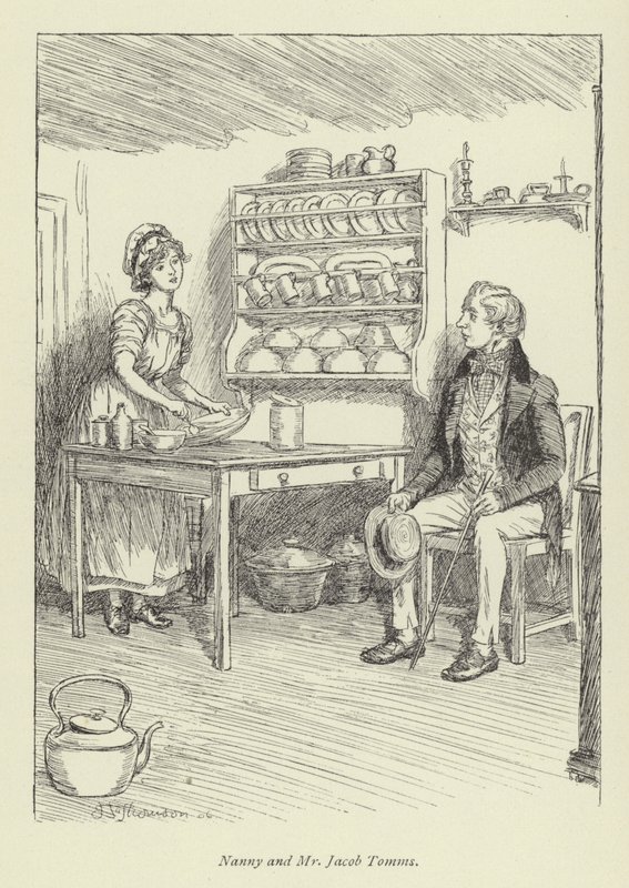 Illustratie voor Amos Barton door Hugh Thomson