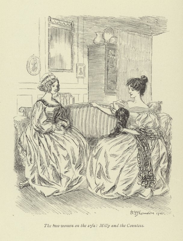 Illustratie voor Amos Barton door Hugh Thomson