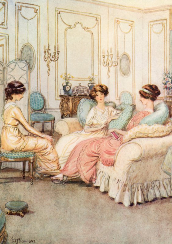 Illustratie voor J M Barries The Admirable Crichton door Hugh Thomson