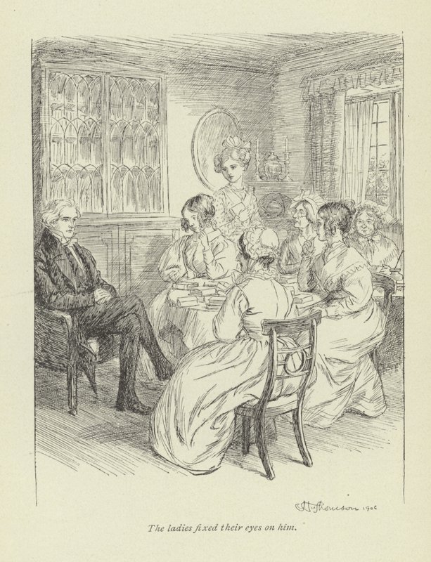 Illustratie voor Janets Berouw door Hugh Thomson