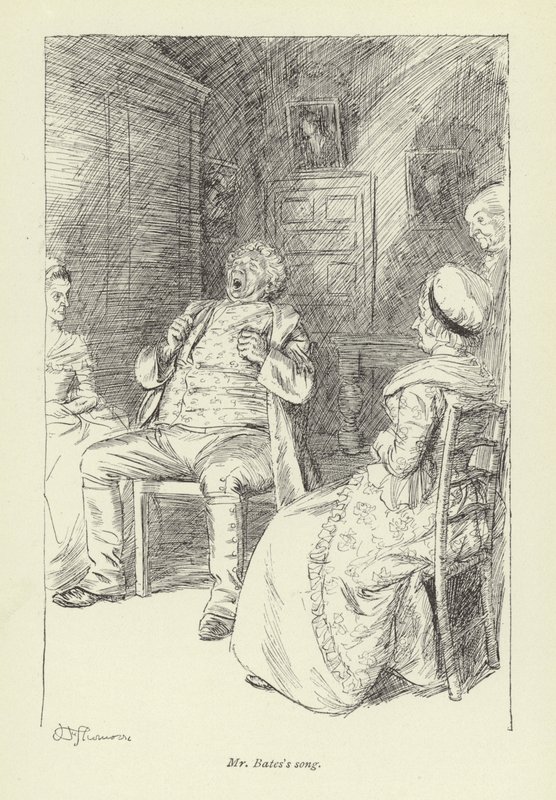 Illustratie voor Mr Gilfils Liefdesverhaal door Hugh Thomson