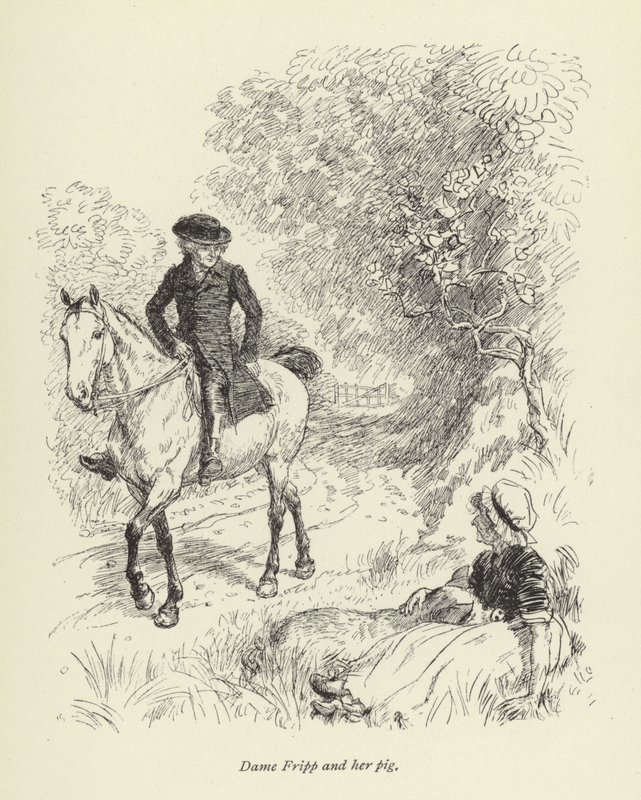 Illustratie voor Mr Gilfils Liefdesverhaal door Hugh Thomson