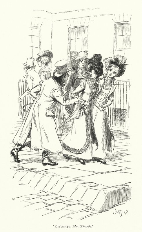 Illustratie voor Northanger Abbey door Jane Austen door Hugh Thomson