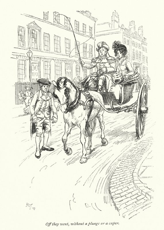 Illustratie voor Northanger Abbey door Jane Austen door Hugh Thomson