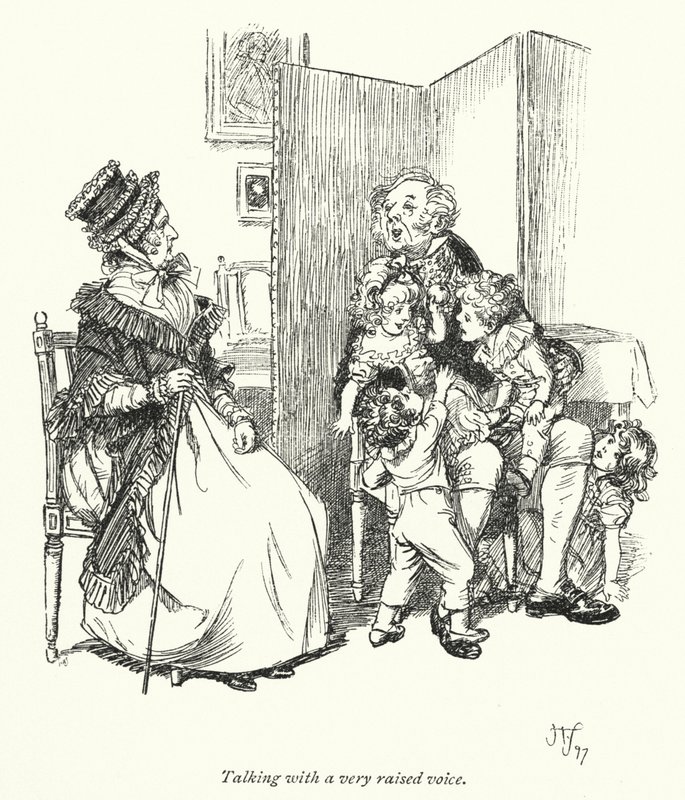 Illustratie voor Persuasion door Jane Austen (litho) door Hugh Thomson