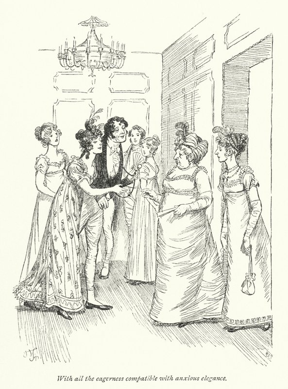Illustratie voor Persuasion door Jane Austen door Hugh Thomson
