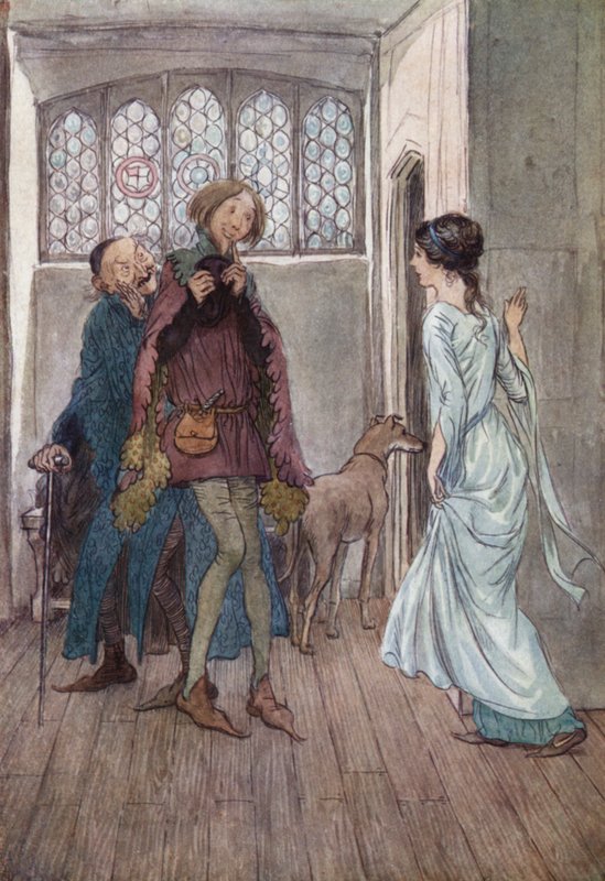 Illustratie voor The Merry Wives of Windsor door Hugh Thomson