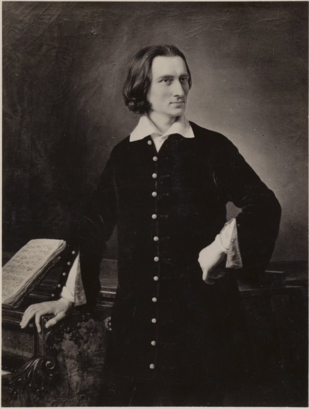 Portret van Franz Liszt door Hungarian School