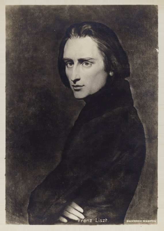 Portret van Franz Liszt door Hungarian School