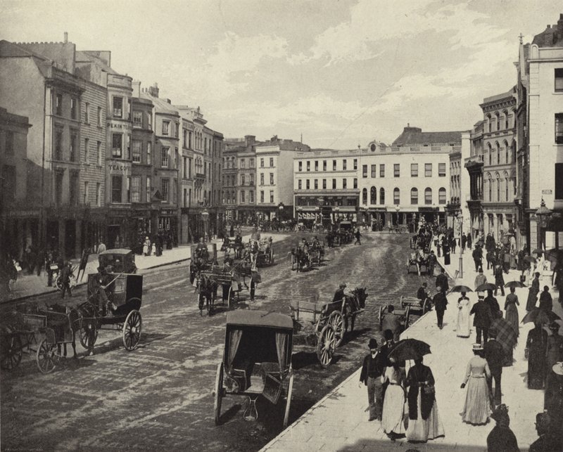 Patrick Street, Cork City (zw/w foto) door Irish Photographer
