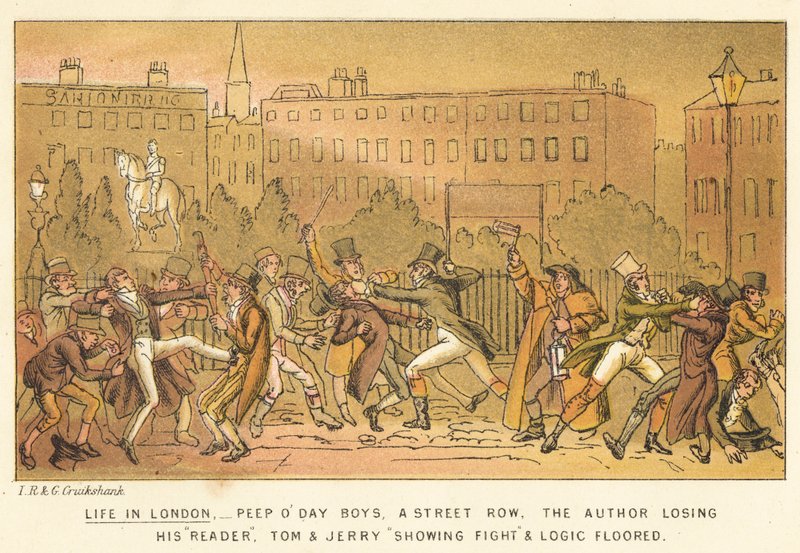 Leven in Londen door Isaac, Robert and George Cruikshank