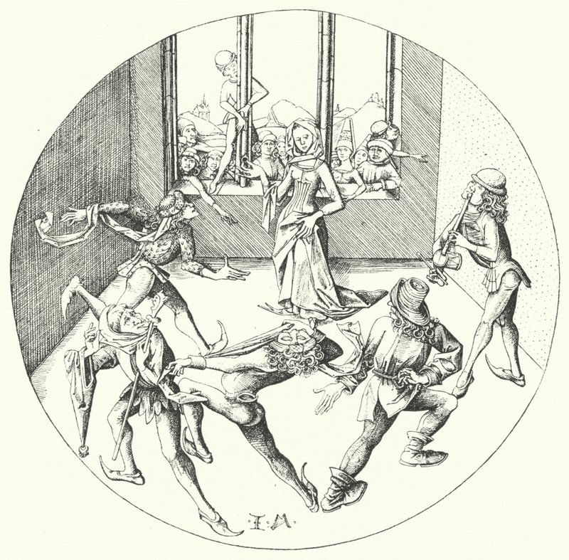 De dans rond de ring door Israhel van the Elder Meckenem
