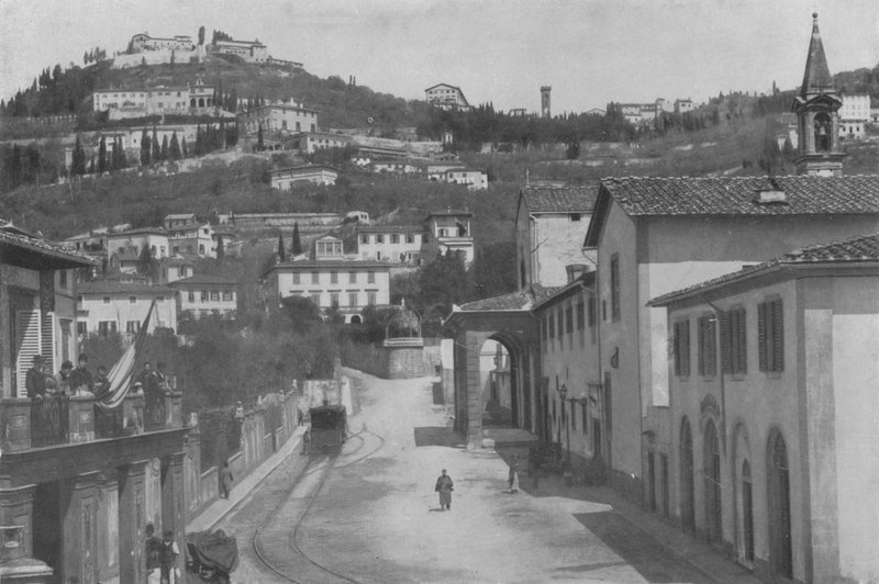 Firenze, Dintorni, San Domenico e Panorama di Fiesole door Italian Photographer