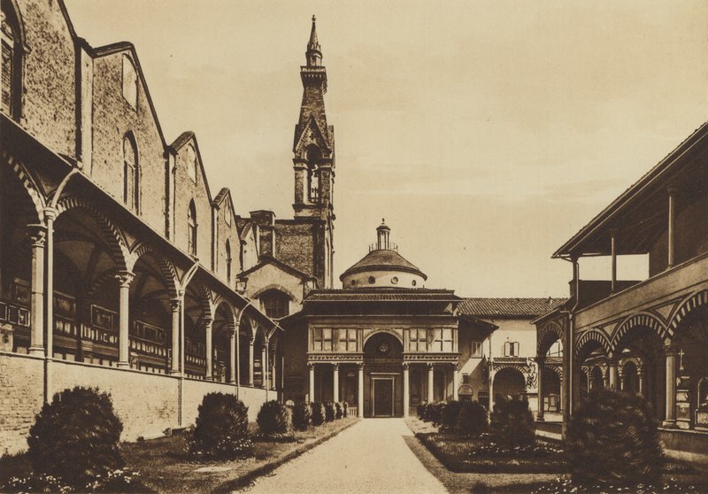 Florence: Chiesa di S Croce, Chiostro door Italian Photographer