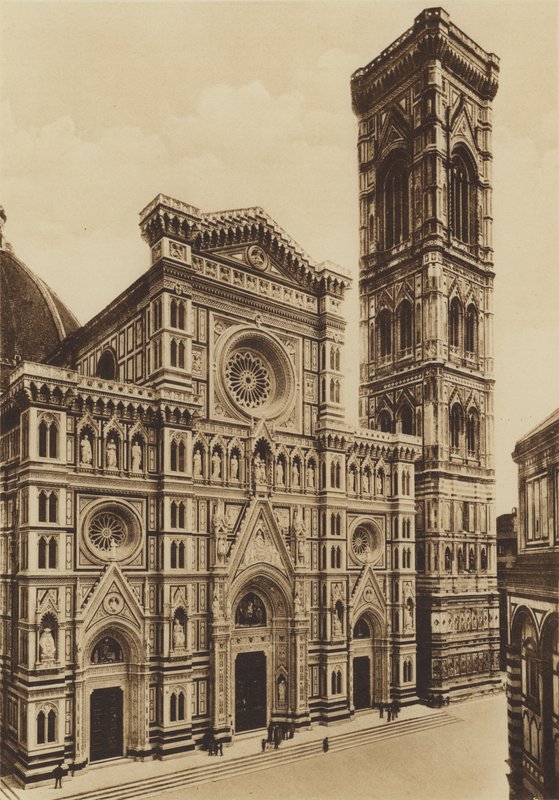 Florence: La Facciata della Cattedrale, Arch De Fabris e del Moro door Italian Photographer
