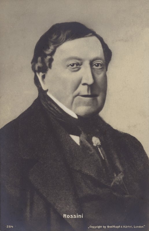 Portret van Gioachino Rossini door Italian Photographer