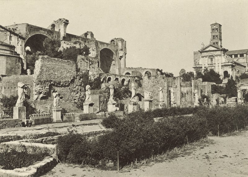 Forum Romanum, Basilica van Constantijn, Tempel van Romulus en Huis van de Vestaalse Maagden door Italian Photographer