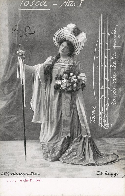 Scène uit Tosca (zw/w foto) door Italian Photographer