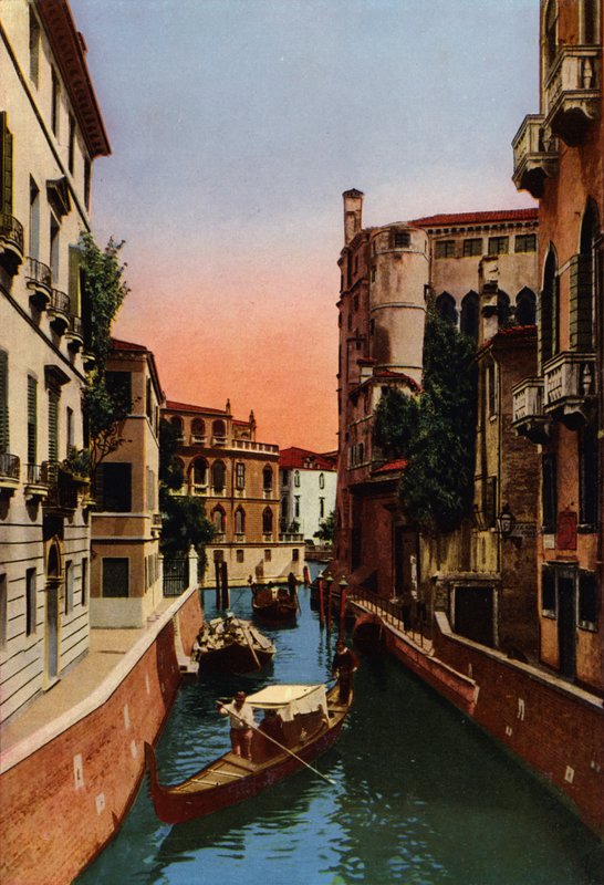 Venetië / Venetië: Rio delle Meravegie (gekleurde foto) door Italian Photographer