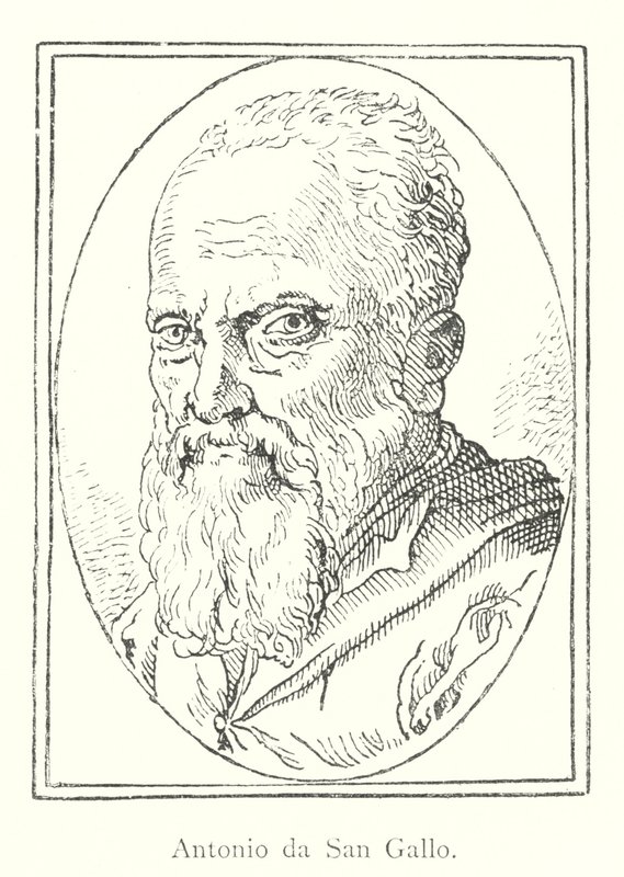 Antonio da San Gallo (gravure) door Italian School