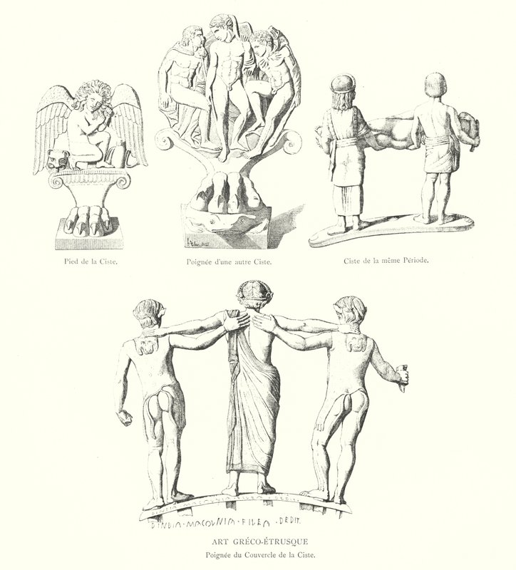 Grieks-Etruskische Kunst (gravure) door Italian School