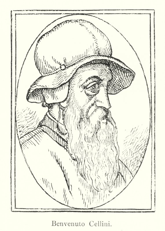 Benvenuto Cellini (gravure) door Italian School