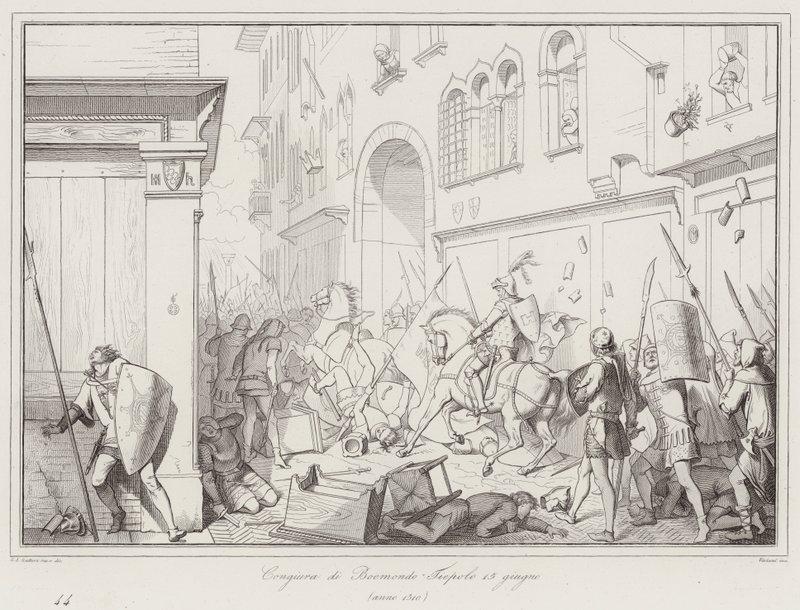 Samenzwering van Boemondo Tiepolo 15 juni door Italian School