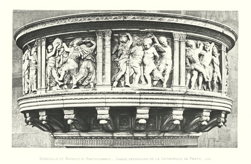 Donatello en Michele di Bartolommeo, Buitenpreekstoel van de Kathedraal van Prato door Italian School