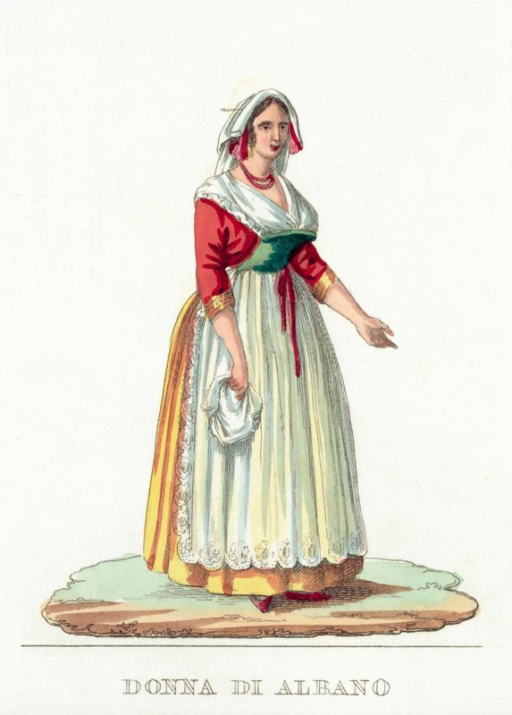 Donna Di Albano door Italian School