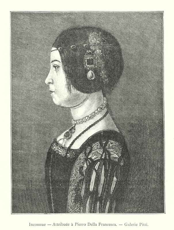 Onbekend, Toegeschreven aan Pierro Della Francesca, Galerie Pitti (gravure) door Italian School