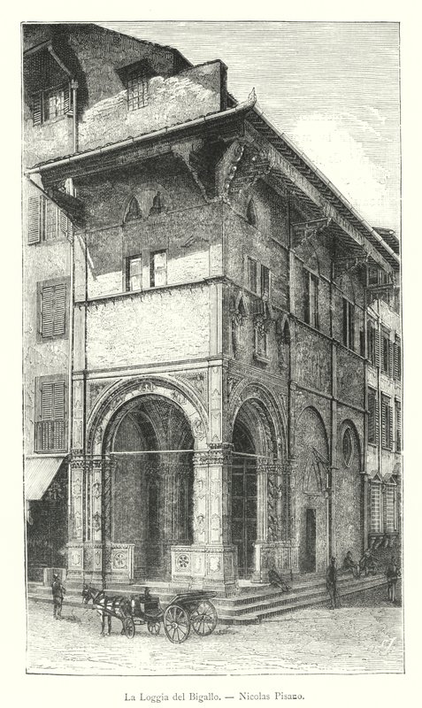 La Loggia del Bigallo, Nicolas Pisano door Italian School