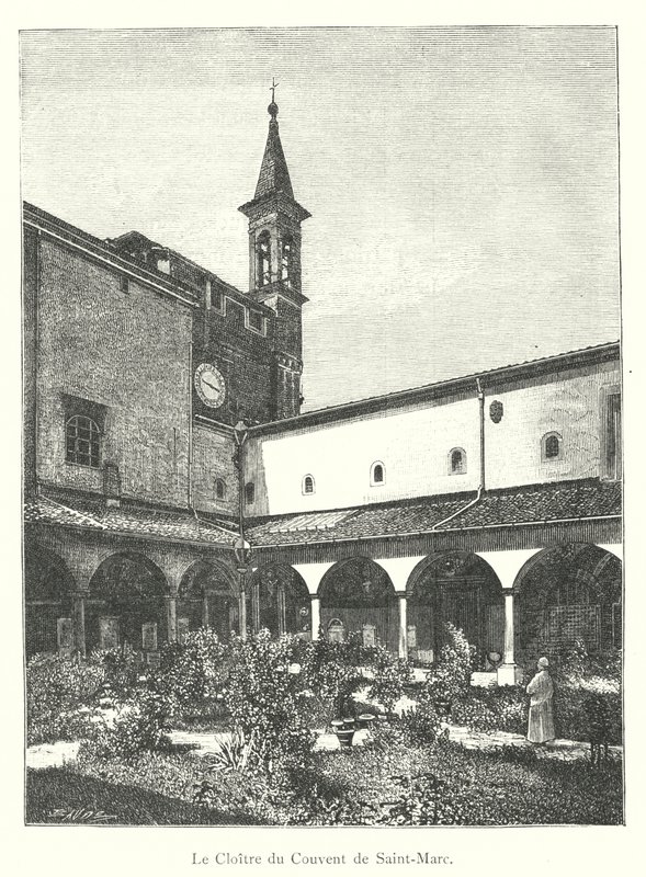 Het klooster van het klooster van San Marco door Italian School