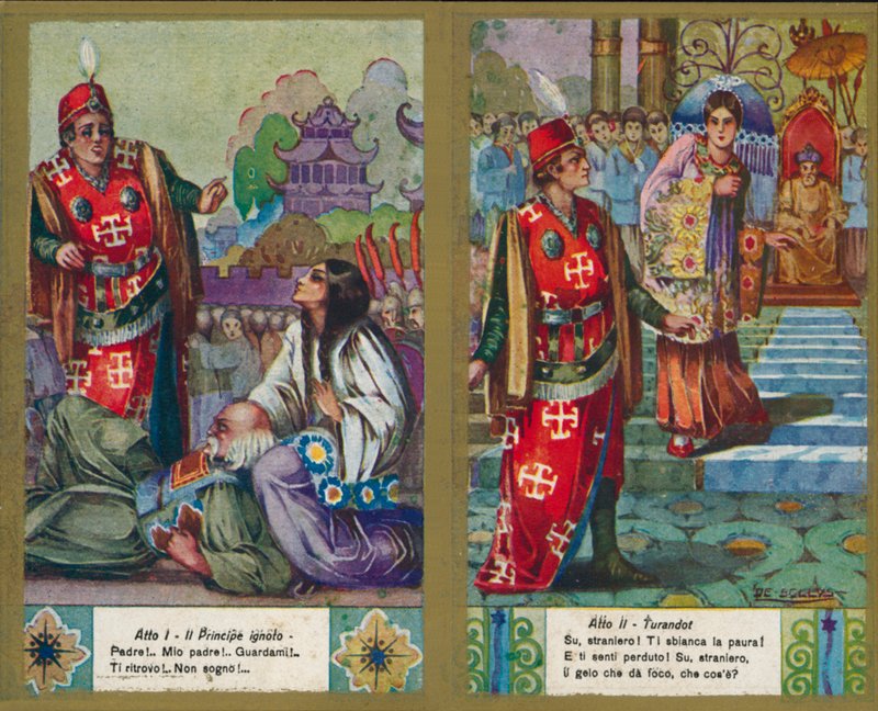 Eén uit een set illustraties van Puccini