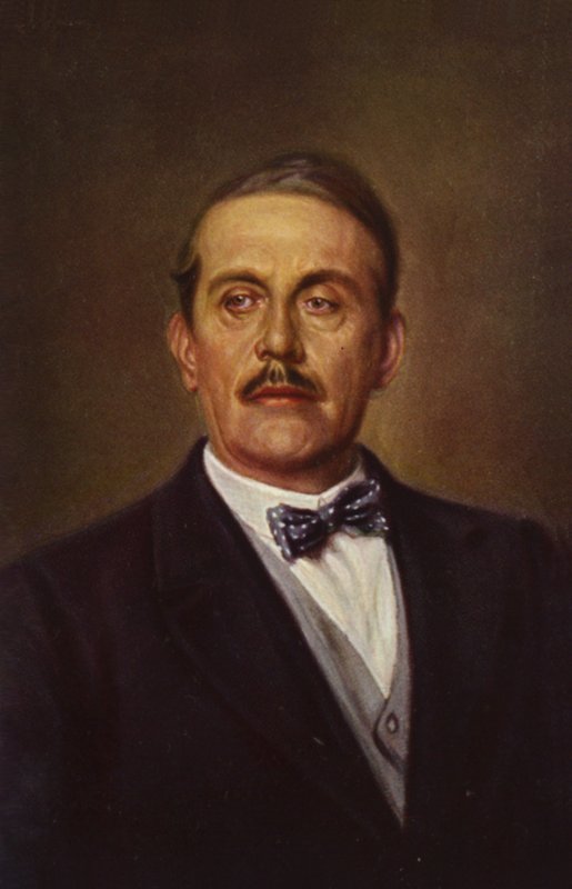 Portret van Giacomo Puccini (kleurenlitho) door Italian School