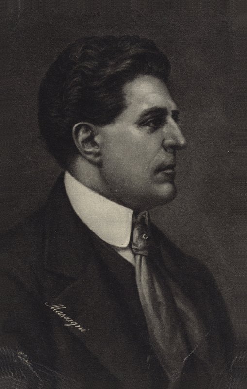 Portret van Pietro Mascagni door Italian School