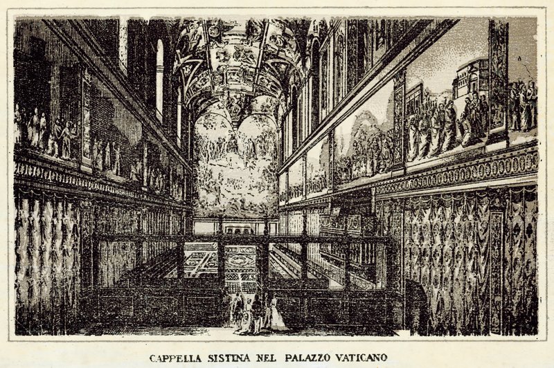 Rome: Cappella Sistina in het Vaticaan door Italian School