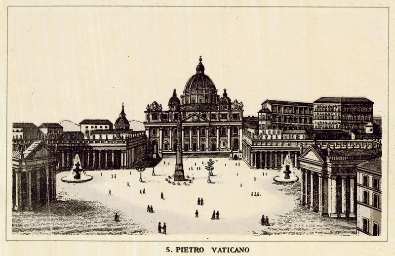 Rome: S Pietro Vaticano door Italian School