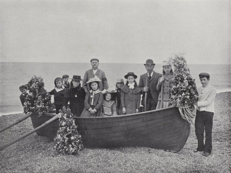 Garland Dag in Abbotsbury, het Neptunus Festival door J. Benjamin Stone