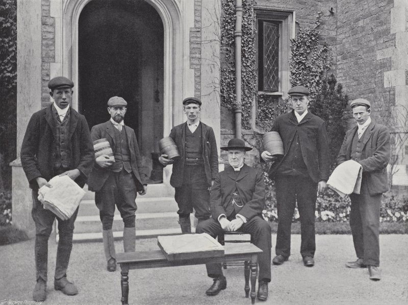 Hallaton Hare Pie Festival, de Pastoor en Afvaardiging door J. Benjamin Stone