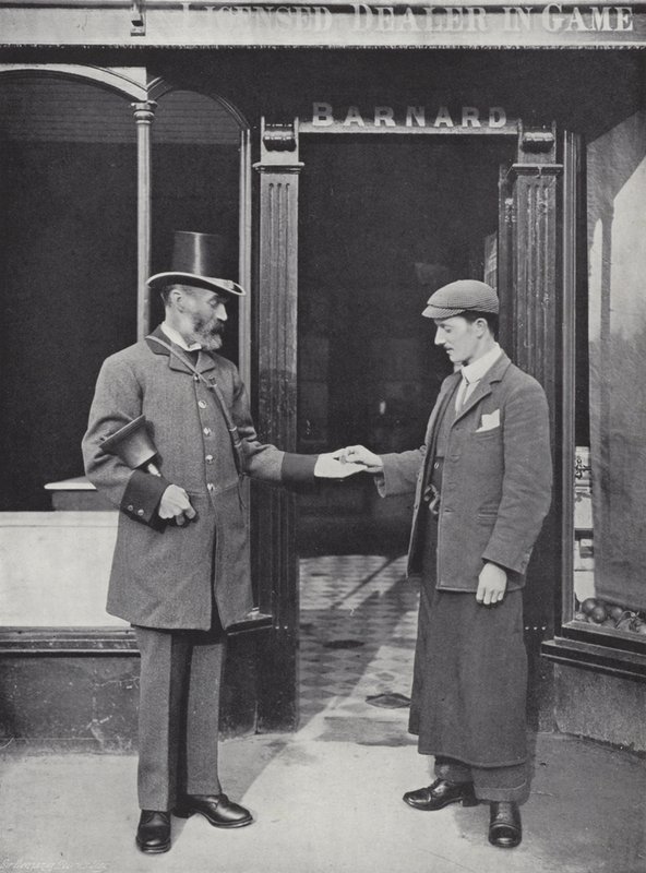 Hocktide in Hungerford, Roepende die Pennies Verzamelt door J. Benjamin Stone