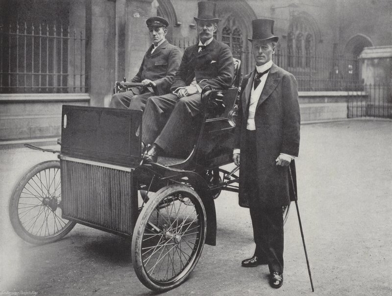 Sir J. Dickson-Poynder, Bart., en Majoor Seely door J. Benjamin Stone