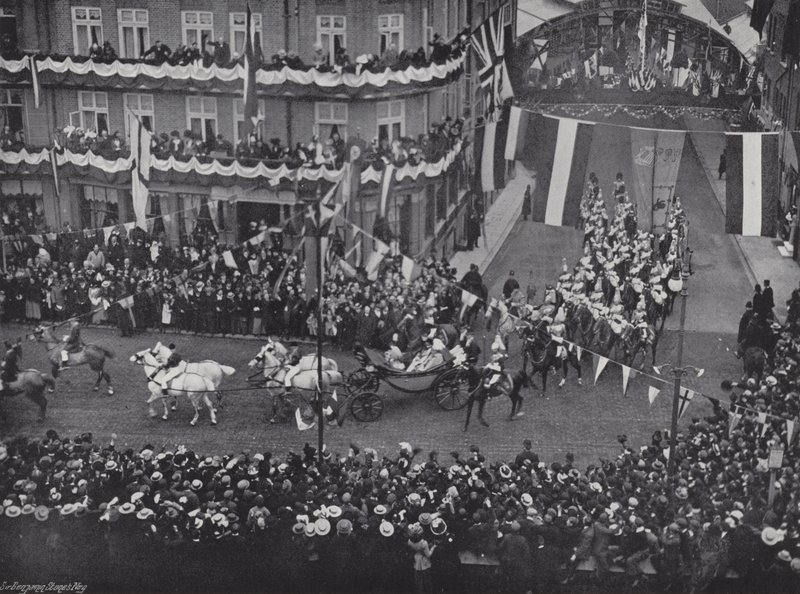 Bezoek van de Duitse Keizer aan Windsor door J. Benjamin Stone