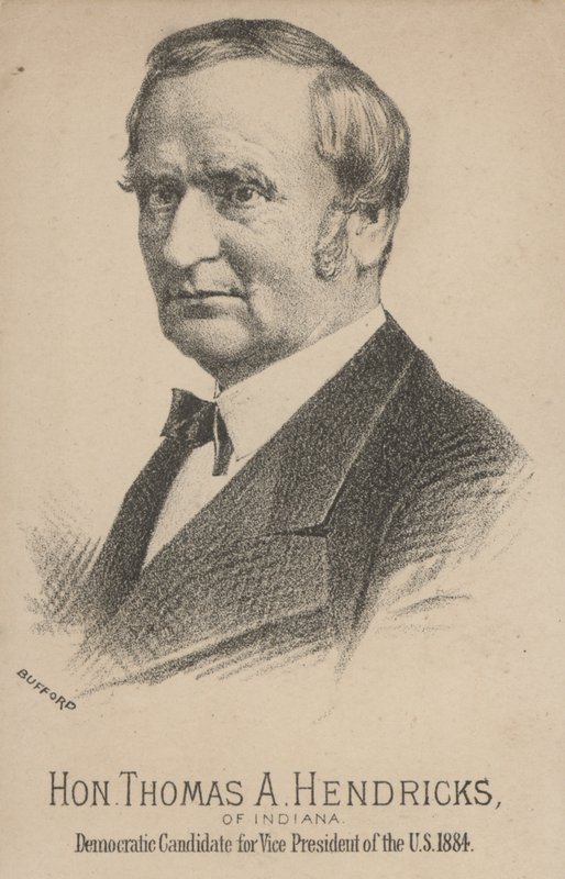 Thomas A. Hendricks uit Indiana, Democratische kandidaat voor Vicepresident van de Verenigde Staten door J. H. and Co. Bufford